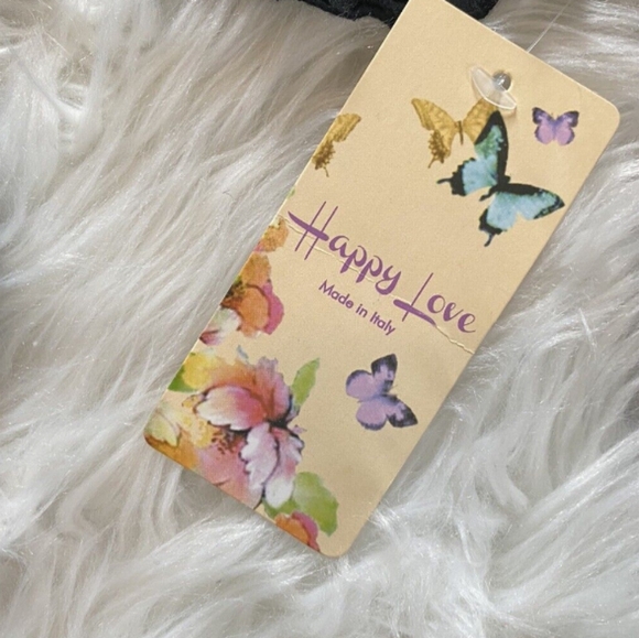 LOVE HAPPY DRESS MADE IN ITALY. INTRICATE LACE OVERLAY & OPEN NET ACCENTS LG.TAN - Picture 10 of 11